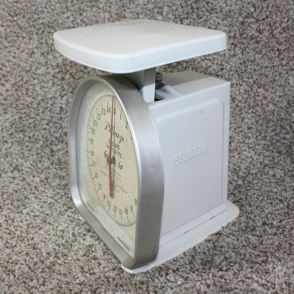 Vintage Pelouze Deluxe Wayette 25 lb Mechanical Kitchen Postal Scale Model Y400 - Picture 2 of 13